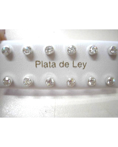 PENDIENTES ROSCA CHATON 4MM                                                                         