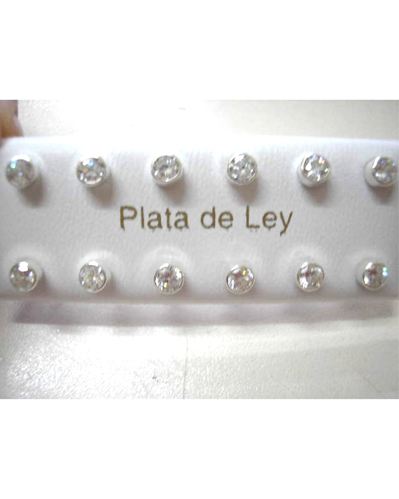 PENDIENTES ROSCA CHATON 4MM                                                                         