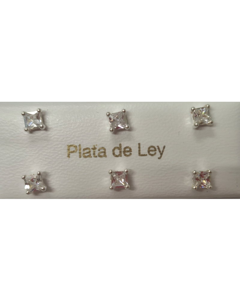 PENDIENTES ROSCA CIRCONITA 4MM                                                                      