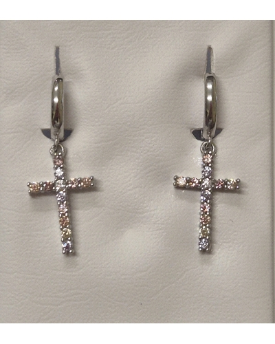 PENDIENTES AROS CRUZ CIRCONITAS                                                                     