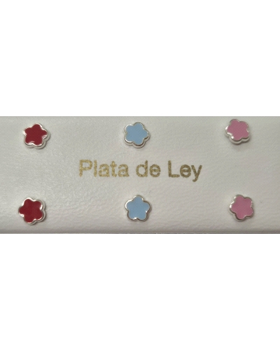 PENDIENTES ROSCA MARGARITA ESMALTE                                                                  