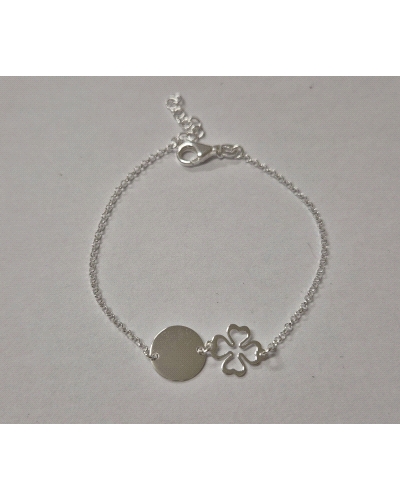 PULSERA DISCO Y TREBOL                                                                              