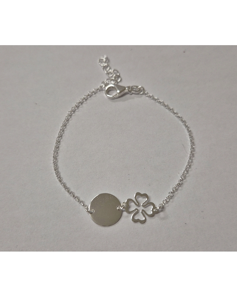 PULSERA DISCO Y TREBOL                                                                              