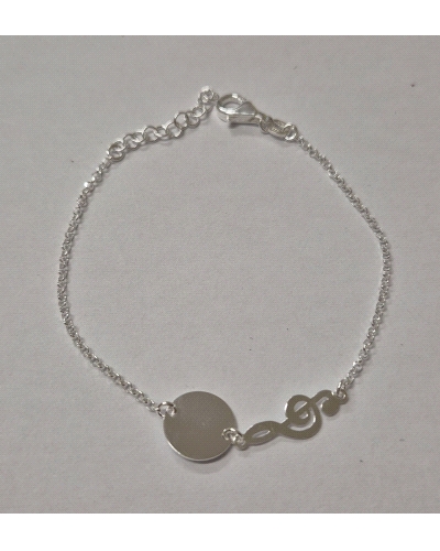 PULSERA DISCO Y CLAVE DE SOL                                                                        