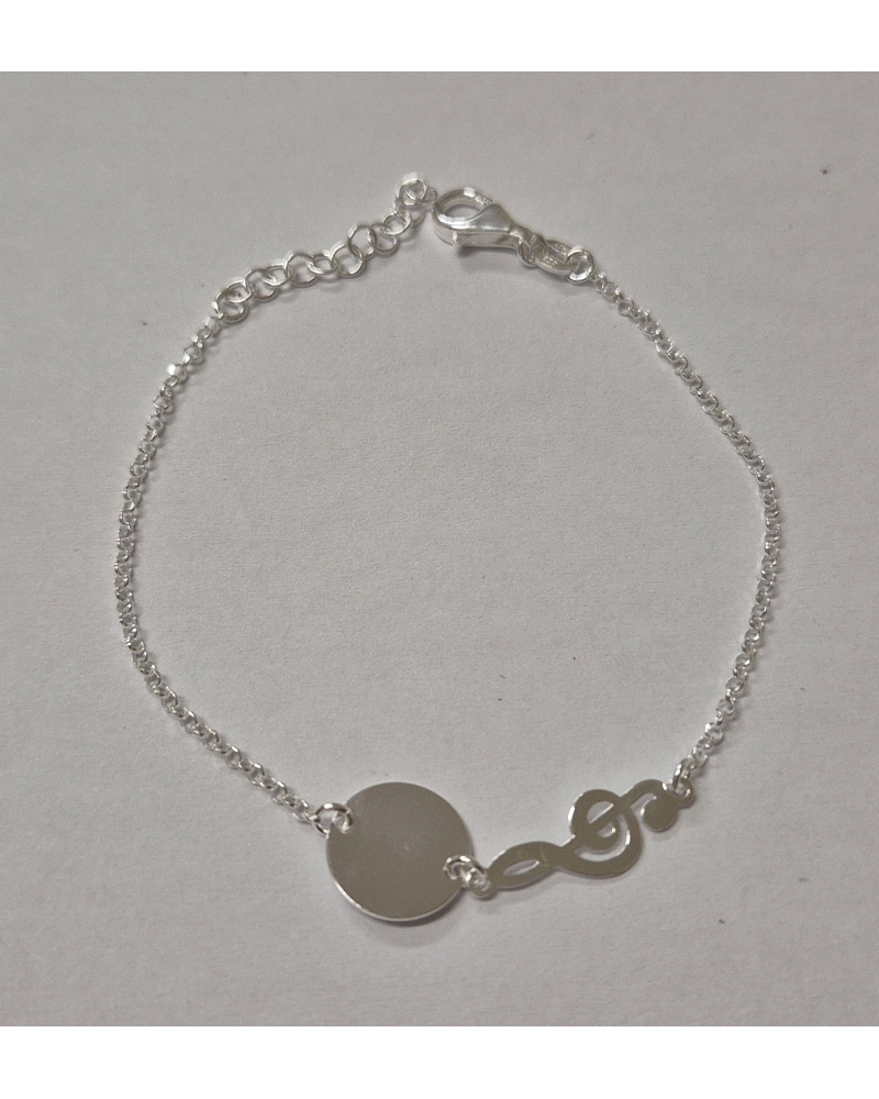 PULSERA DISCO Y CLAVE DE SOL                                                                        
