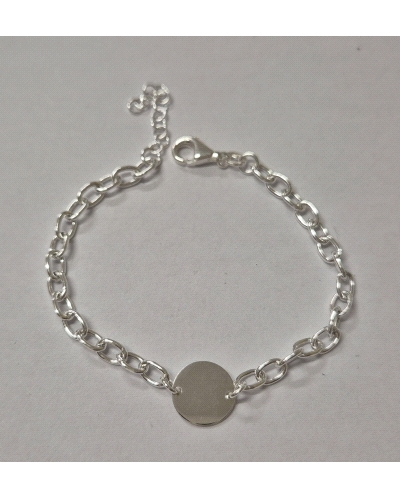 PULSERA ESLABON DISCO 12MM                                                                          