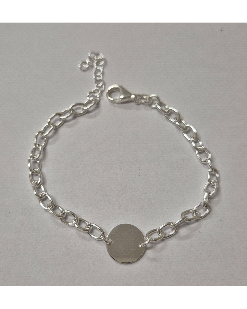 PULSERA ESLABON DISCO 12MM                                                                          